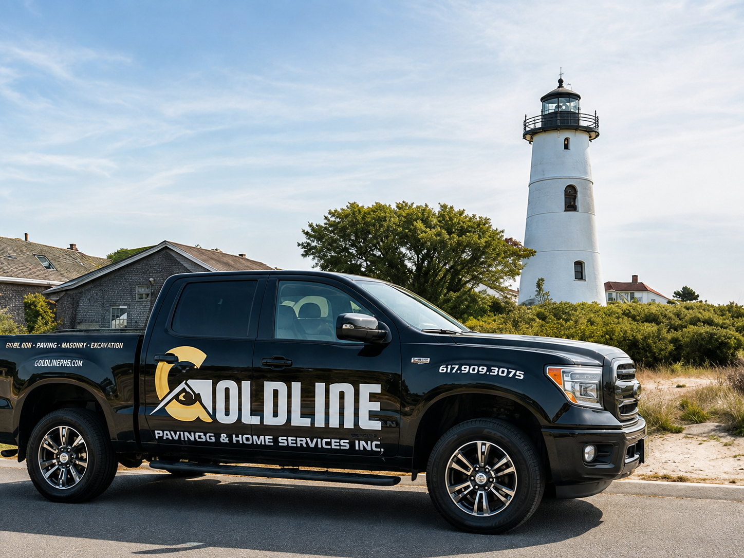 Goldline service truck in Cape Cod